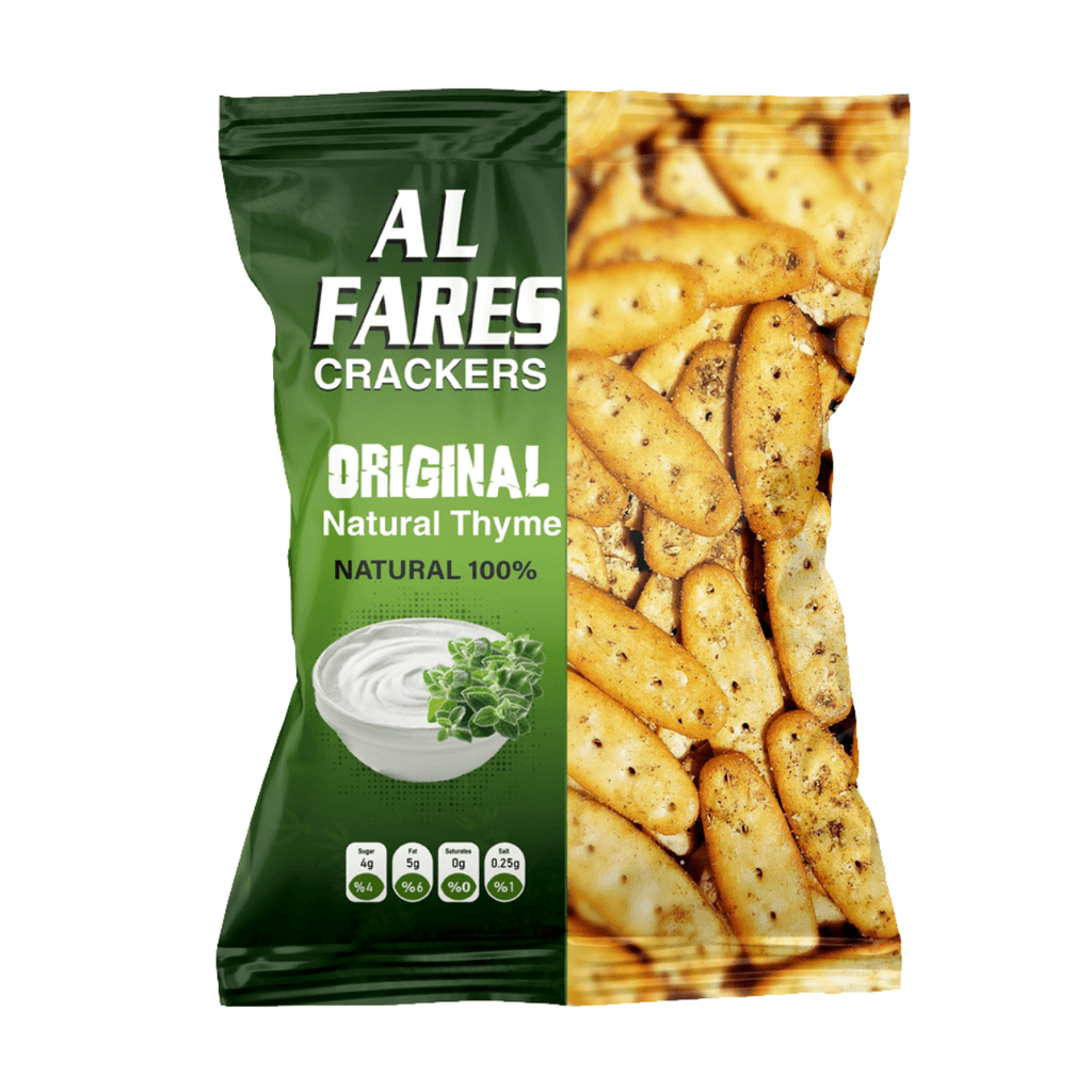 Chips Al Fares Crackers Natural Thyme A1 079 Zatar Food