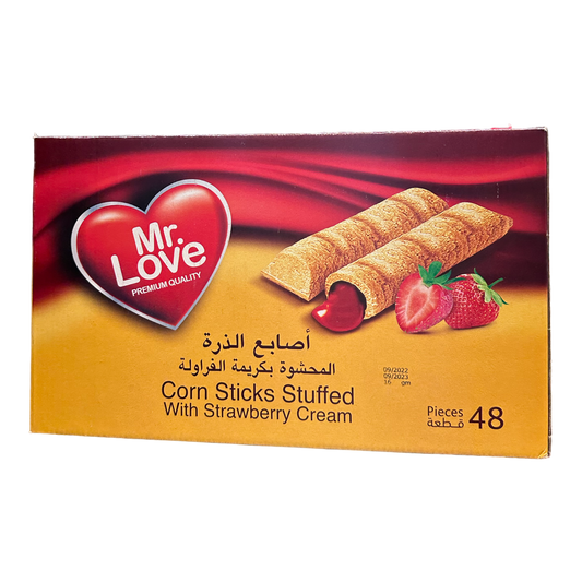 Mr. Love Corn Sticks Stuffed Strawbery Cream H11-037